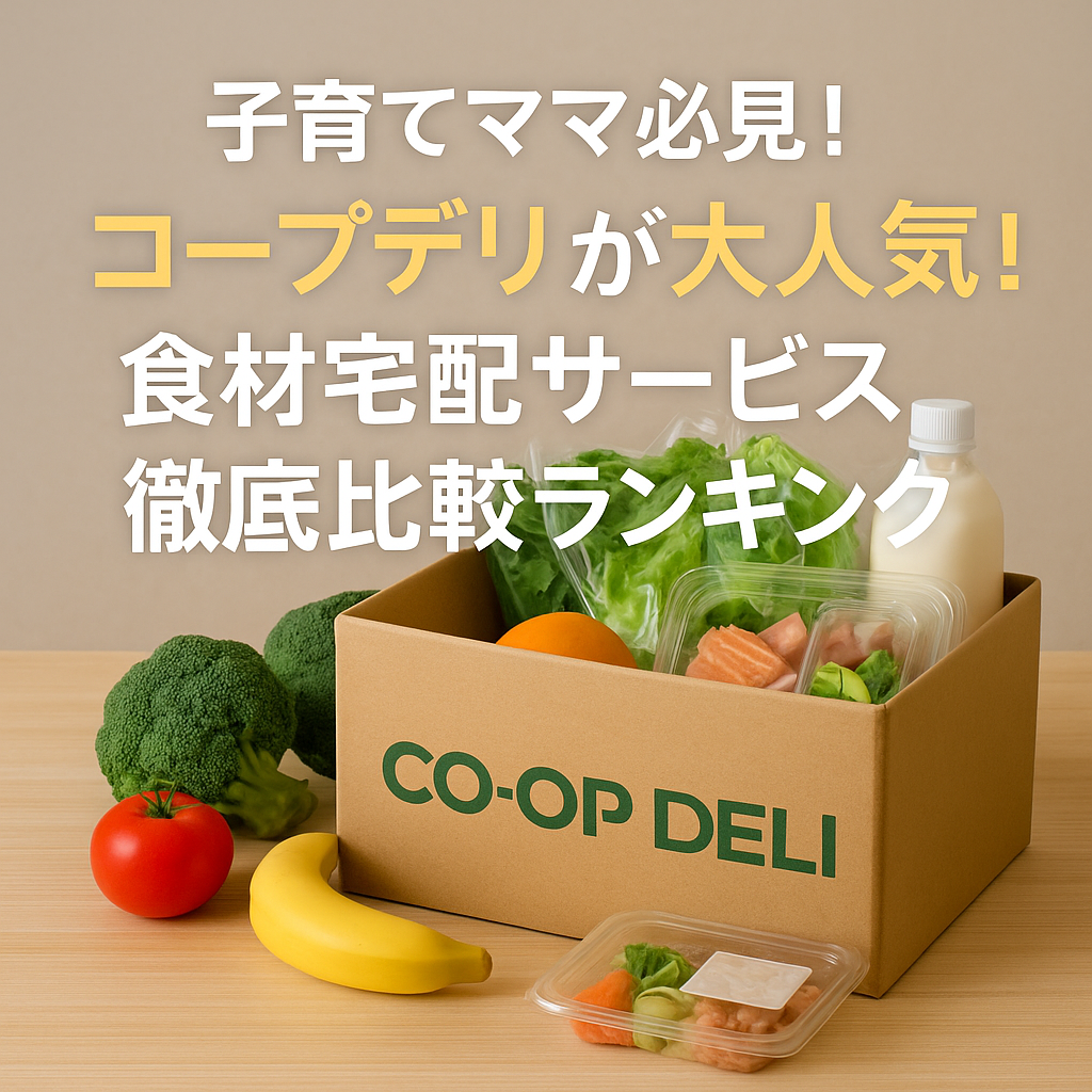 子育てママ必見!コープデリが1位の食材宅配サービス徹底比較ランキング